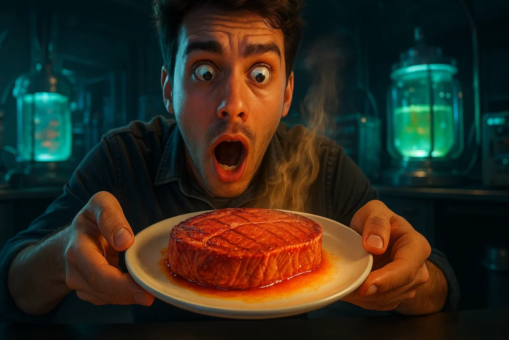 Scientists developed lab-grown meat burgers that taste like real ones without harming animals