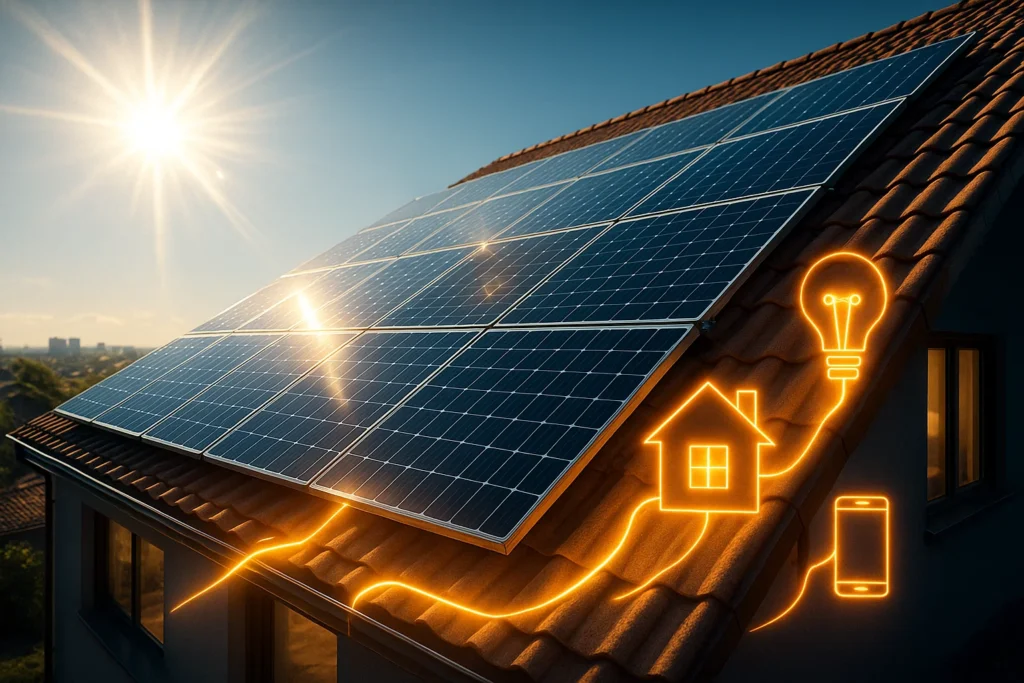 How Solar Panels Convert Sunlight Into Electricity That Powers Homes, Lights, and Mobile Devices